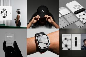 20个网络科技app整套样机vi贴图发布会合集ps效果图-25863