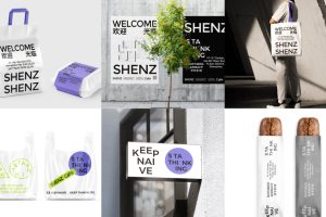 30个咖啡店vi面包烘焙服务员合集vi贴图样机ps效果图-22419