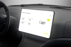 3个车载屏幕样机vi贴图科技app交互设计效果图-26197
