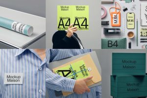 15 个办公用品Mockup.Maison OFFICE FRIDAY Part- B0003