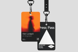 1个挂绳工作证样机vi贴图ID card亚克力工牌效果图-26249