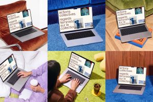 14个居家办公场景macbook屏幕样机vi贴图网页设计效果图-26255