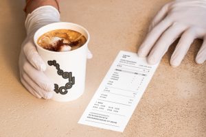 1个吧台取咖啡杯小票样机vi贴图拿铁纸杯效果图-26433