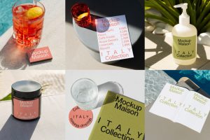 43个Italy Resort Collection样机vi贴图度假酒店杯垫mockup.maison素材-B0044
