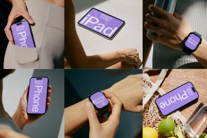 16个Yoga Devices Collection手机电脑样机vi贴图手表mockup.maison素材-B0051