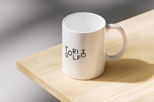 3个木头桌上马克杯样机vi贴图陶瓷水杯效果图mockup素材-26489